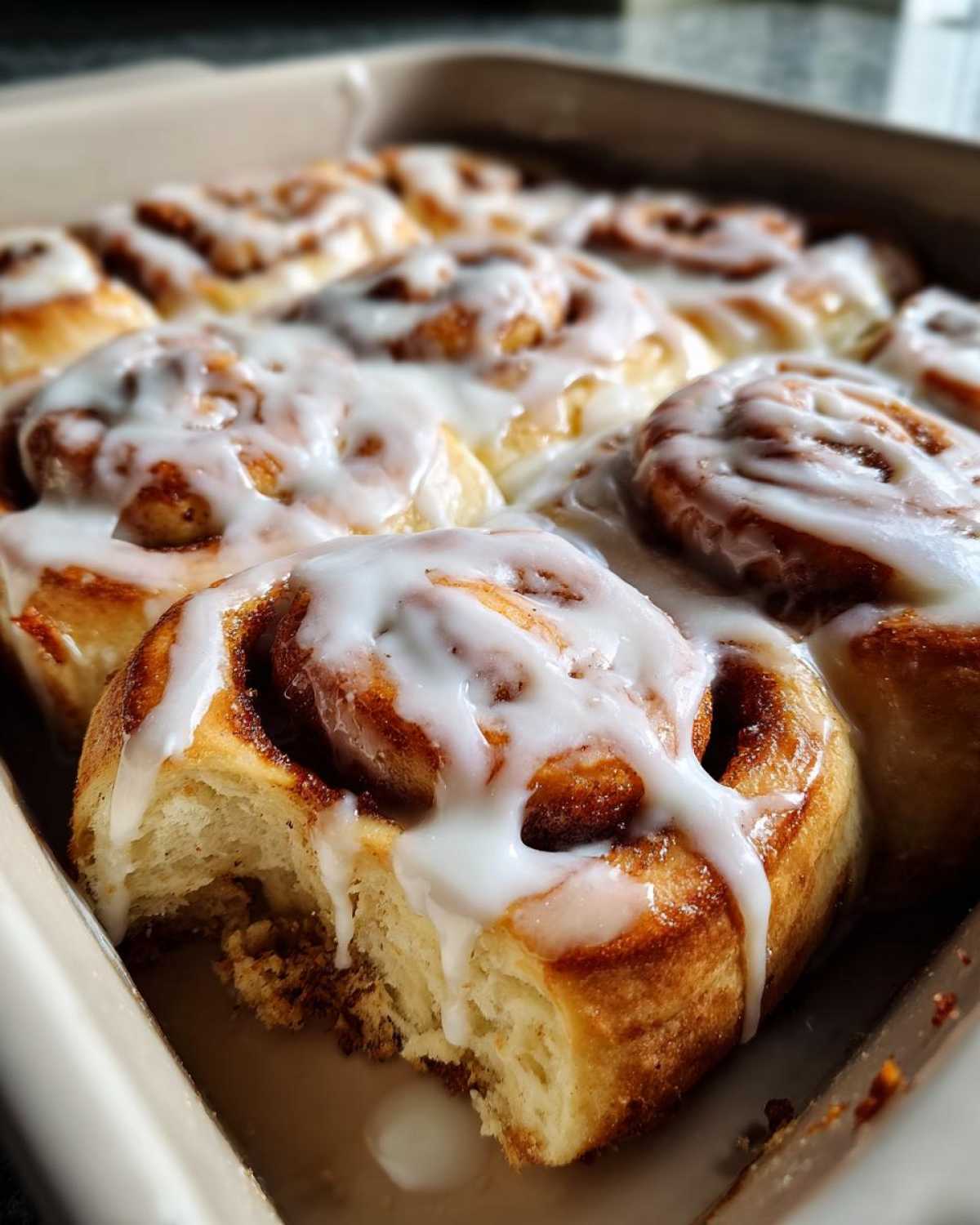 Cinnamon Rolls with Cream Cheese Glaze - detail 3