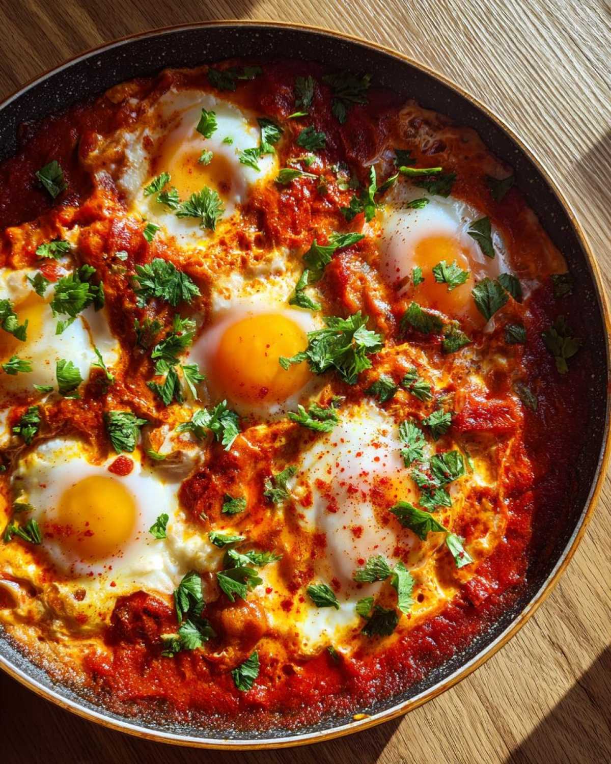 Classic Shakshuka (Eggs in Tomato Sauce) - detail 3