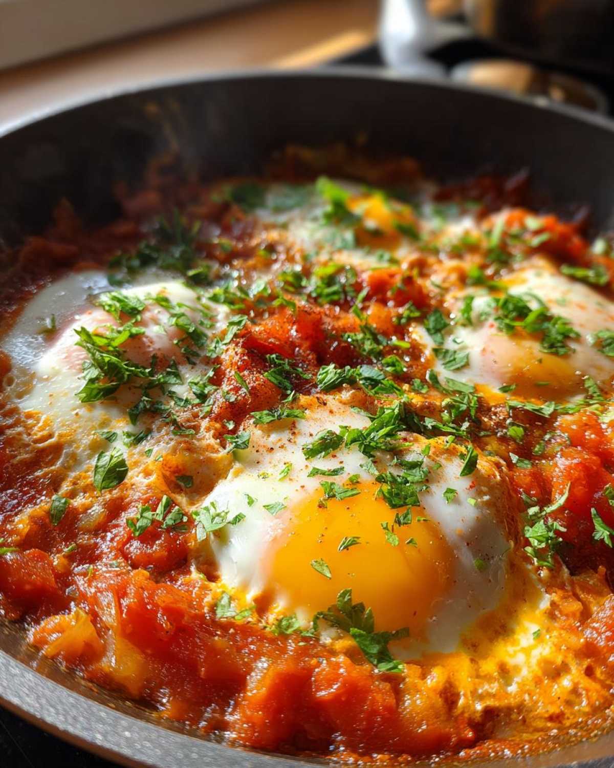 Classic Shakshuka (Eggs in Tomato Sauce) - detail 4