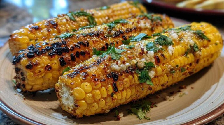 Creamy Grilled Corn with XO Sauce