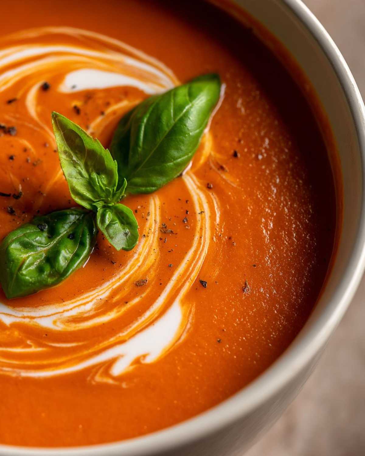 Creamy Tomato Basil Soup (Easy Homemade) - detail 2