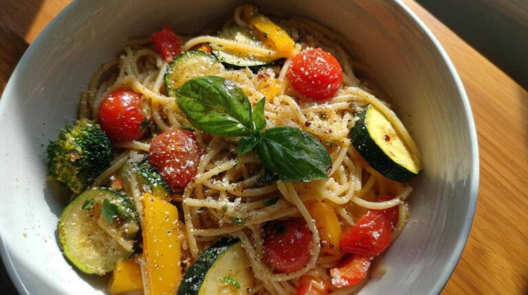 Easy Pasta Primavera: 12 Minute Flavor Bomb Easy Pasta Primavera
