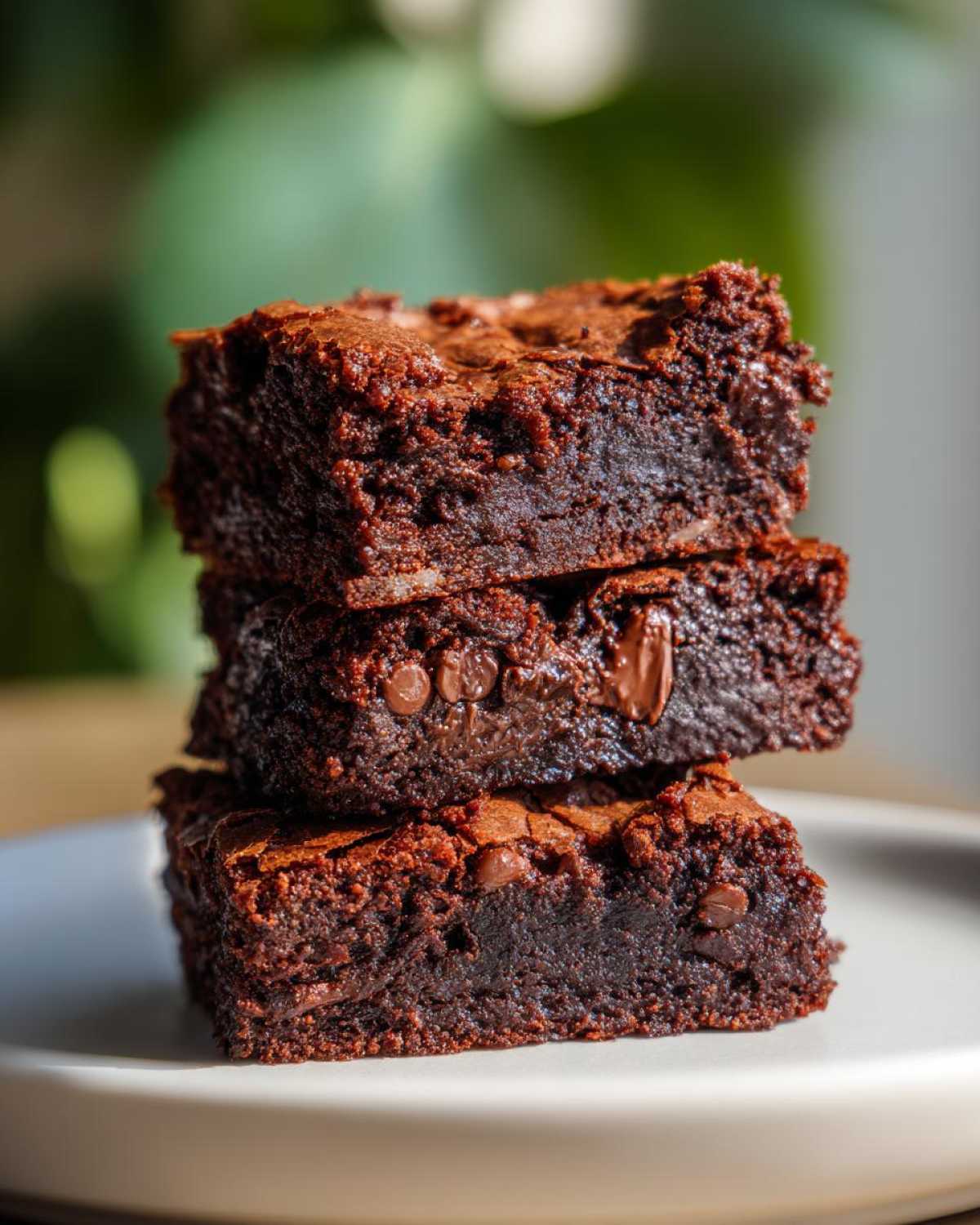 Fudgy Triple Chocolate Brownies - detail 1