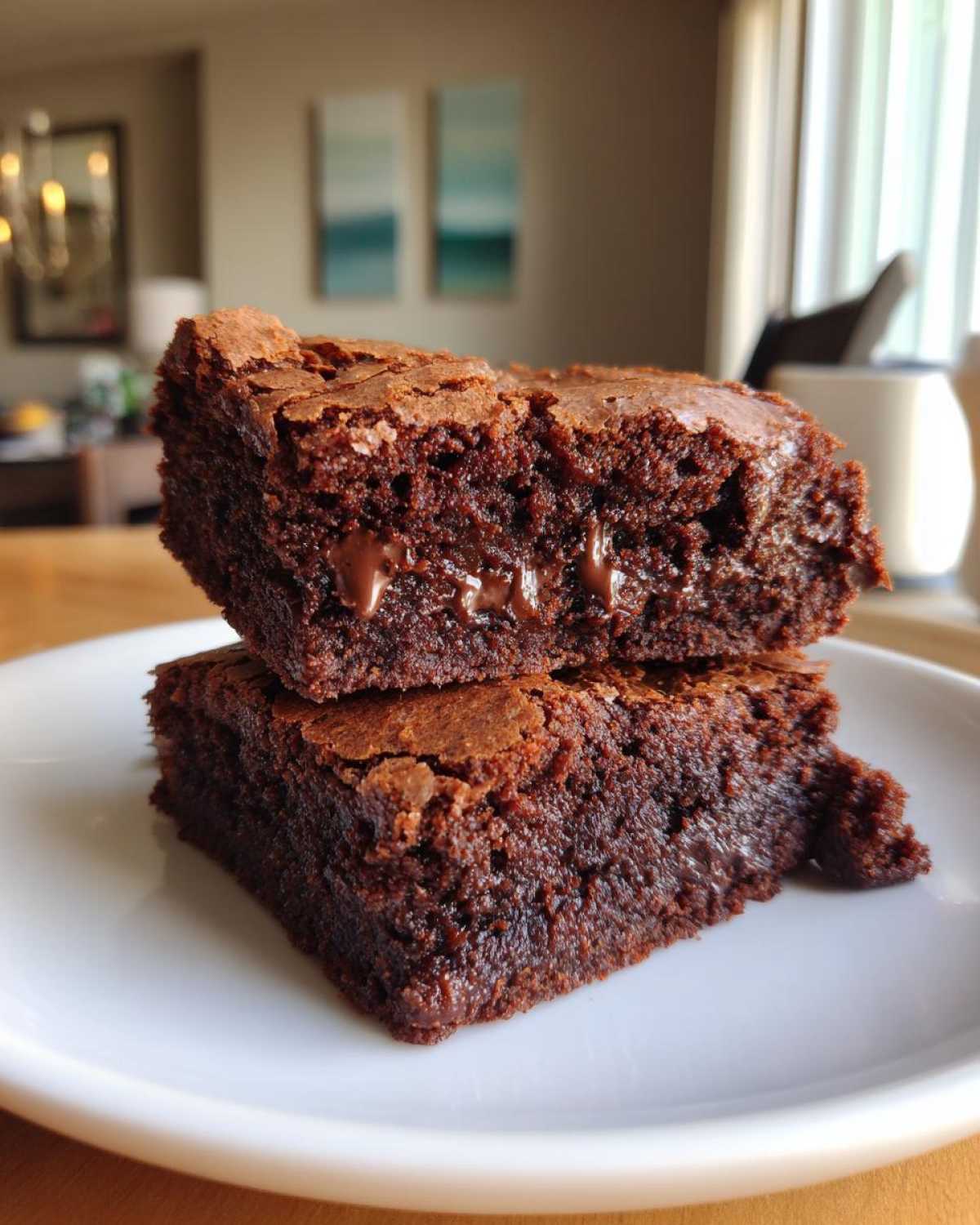 Fudgy Triple Chocolate Brownies - detail 3