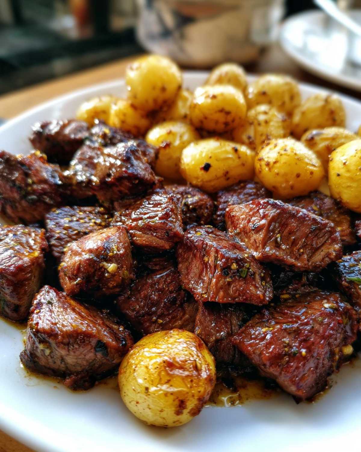 Garlic Butter Steak Bites with Potatoes - detail 1