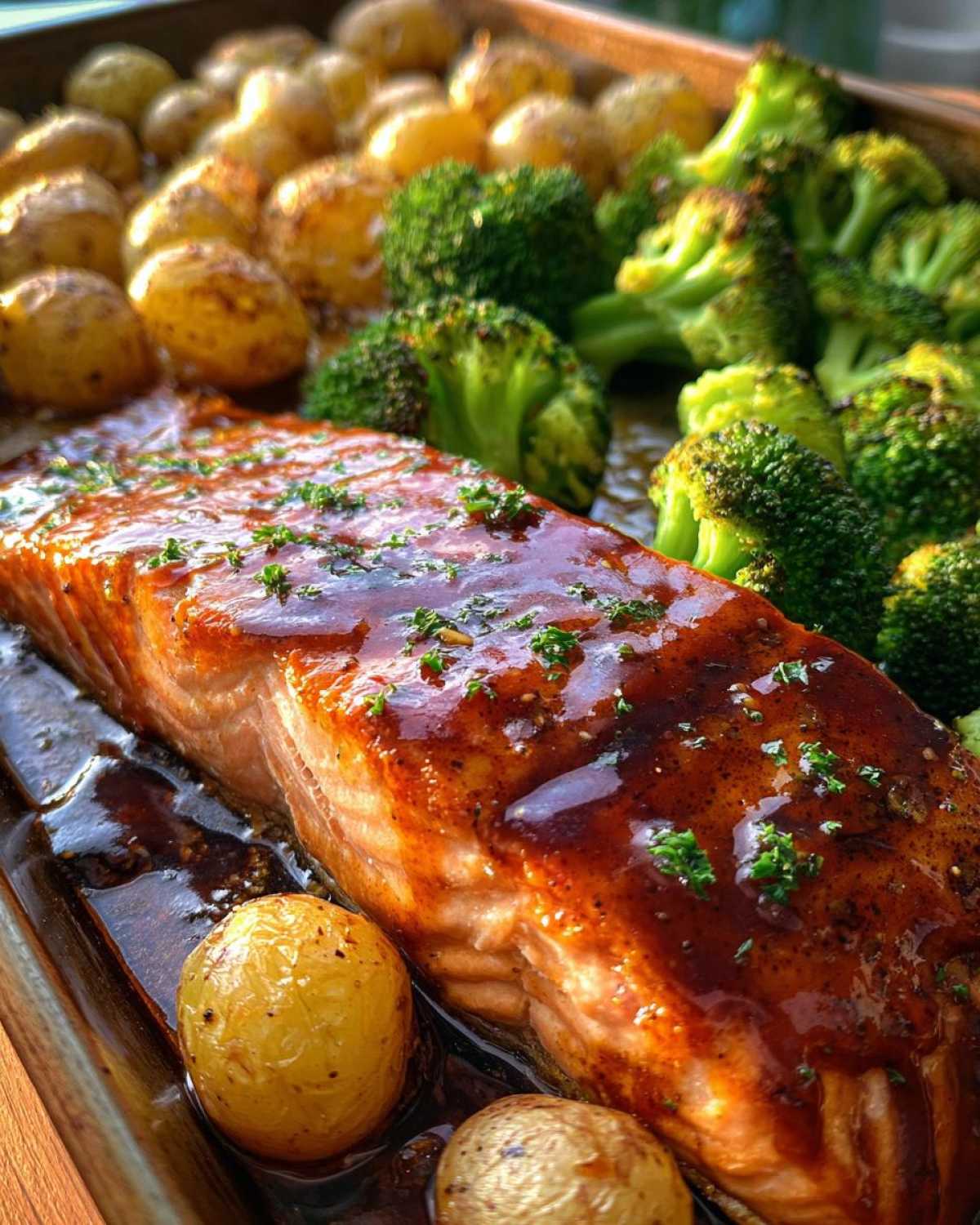 Maple Glazed Sheet Pan Salmon - detail 1