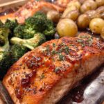 Maple Glazed Sheet Pan Salmon
