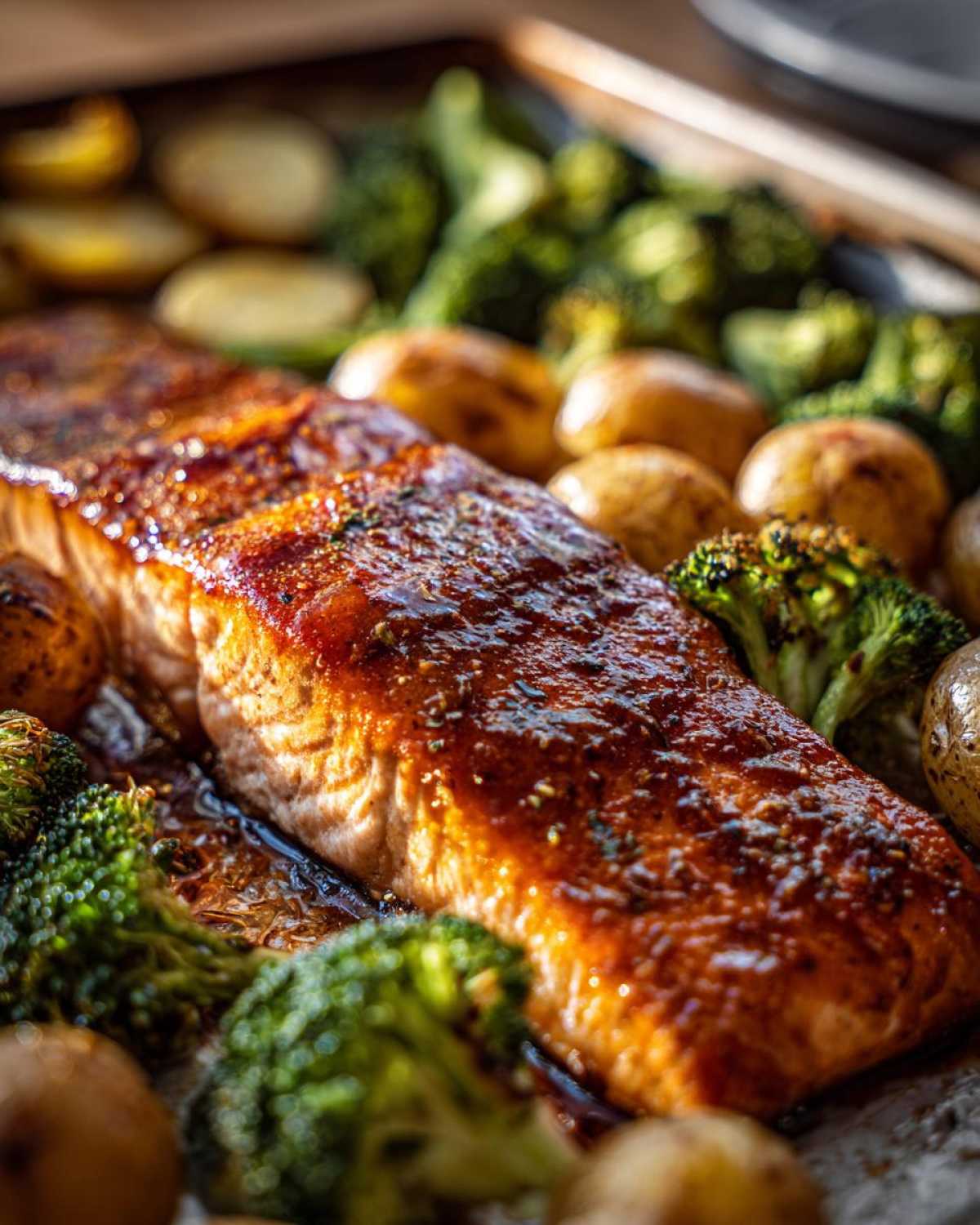 Maple Glazed Sheet Pan Salmon - detail 2