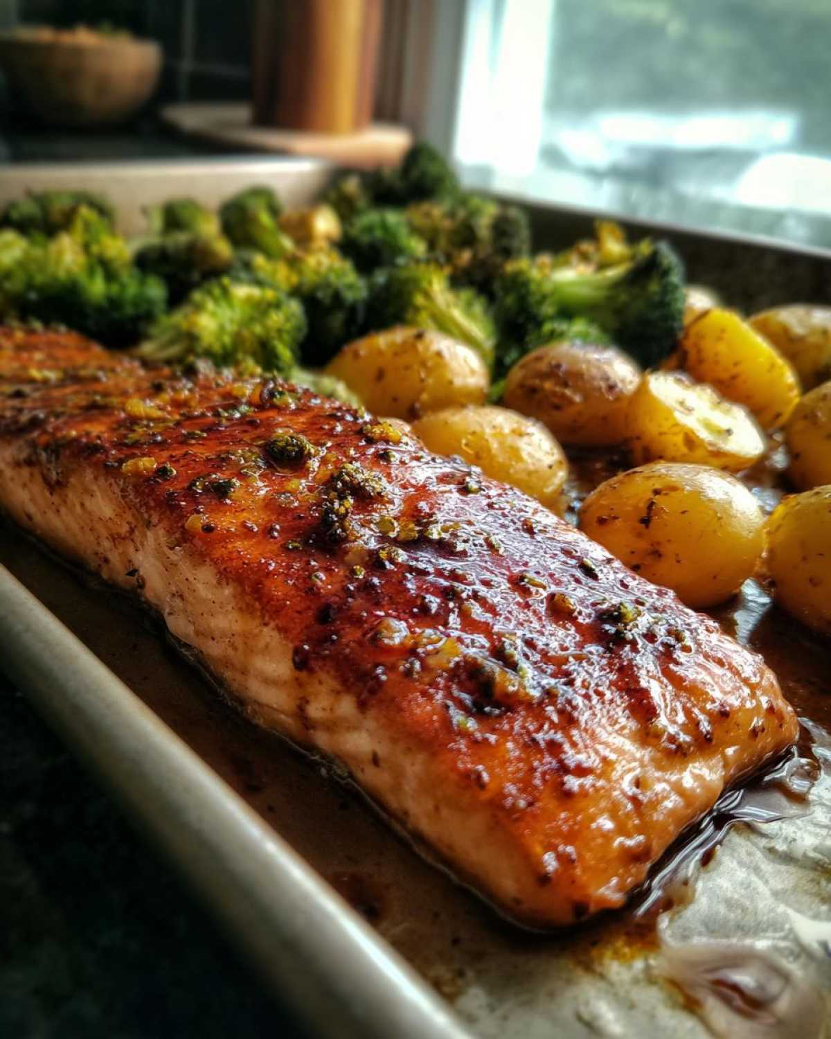 Maple Glazed Sheet Pan Salmon - detail 3