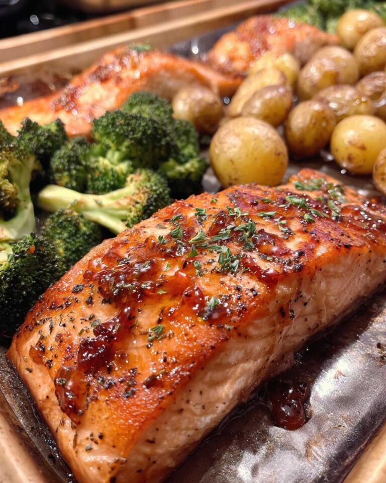 Maple Glazed Sheet Pan Salmon