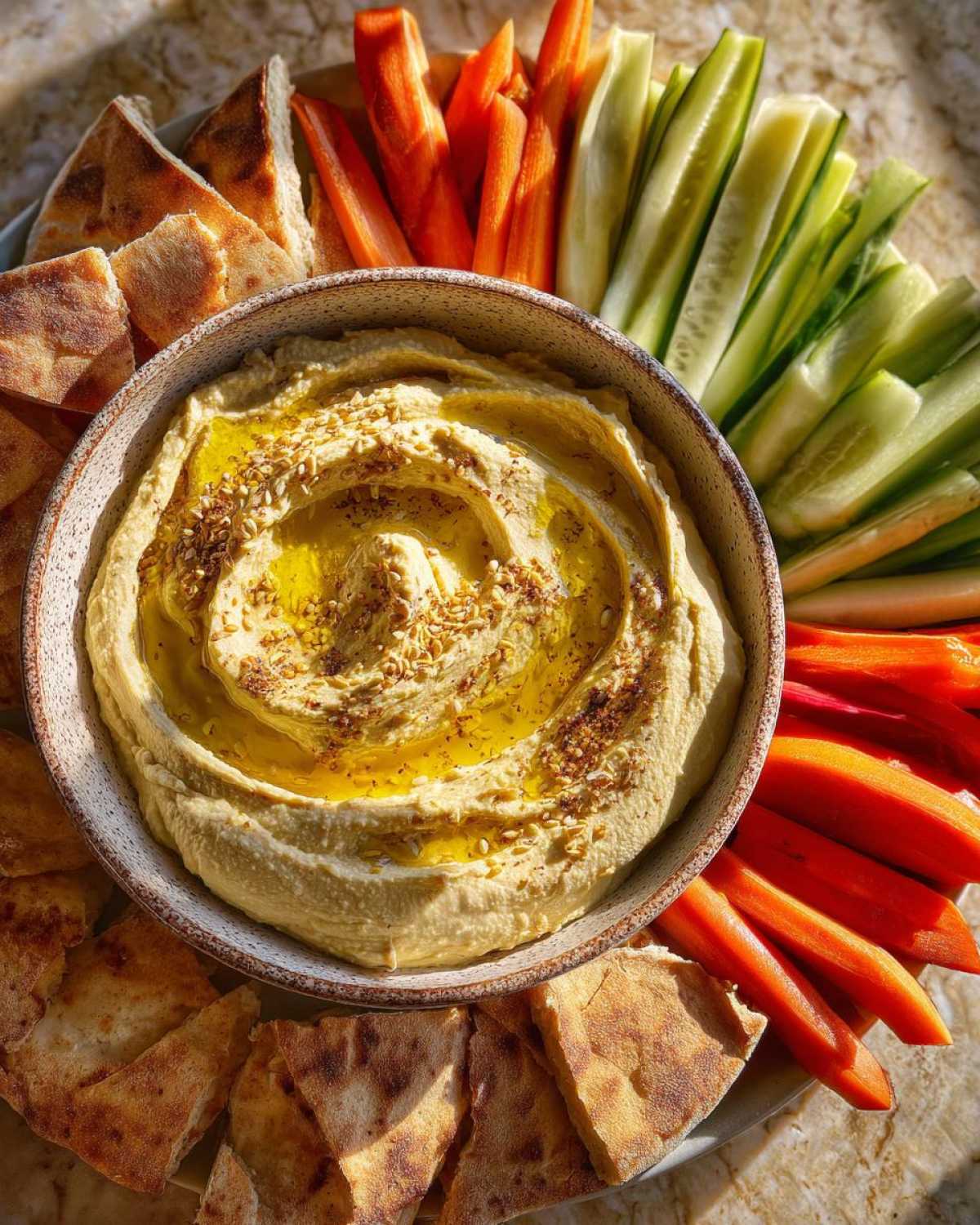 Mediterranean Hummus Platter - detail 3