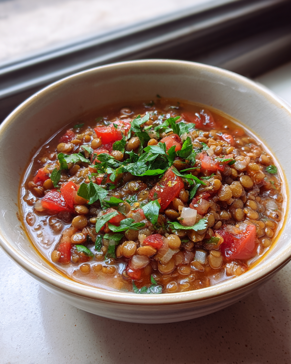 Mediterranean Lentil Soup - detail 3