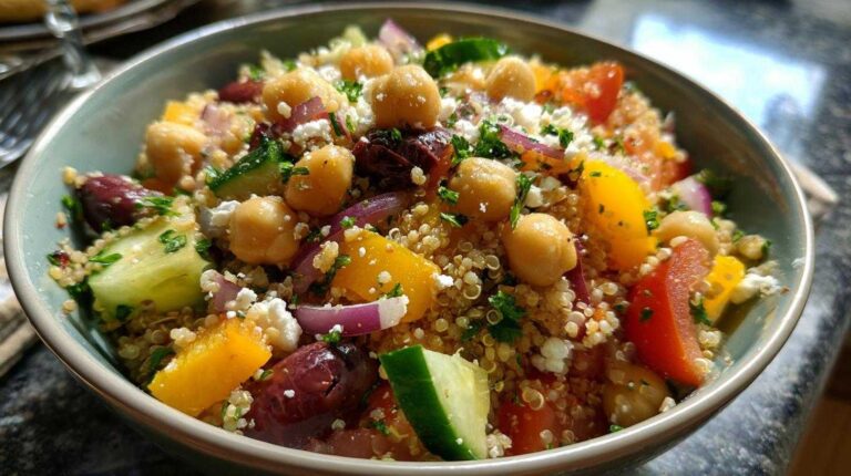 Mediterranean Quinoa Salad with Chickpeas