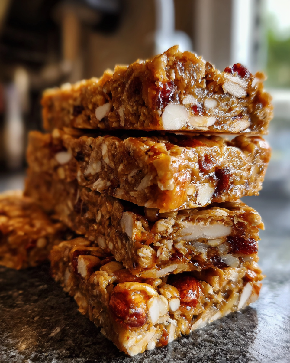 No-Bake Trail Mix Granola Bars - detail 2
