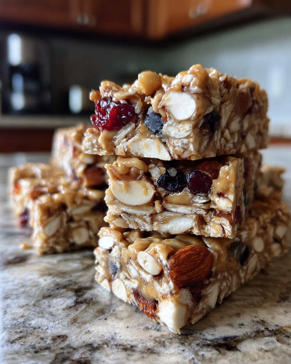 No-Bake Trail Mix Granola Bars - detail 3