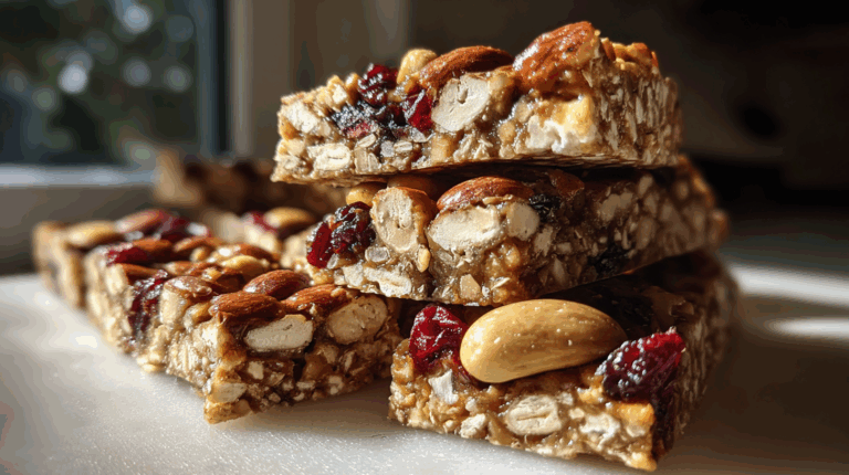 Amazing No-Bake Trail Mix Granola Bars