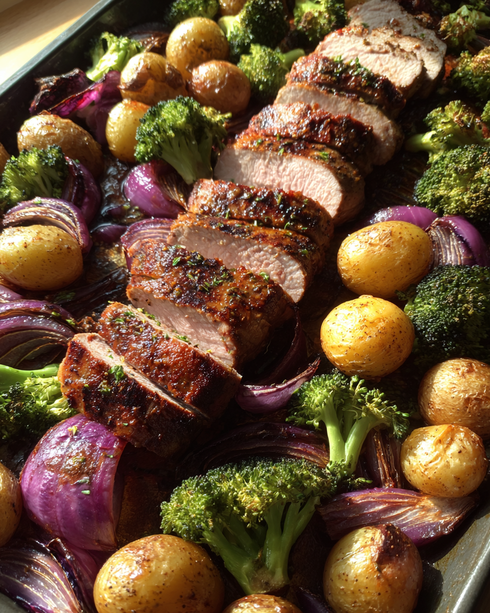 One-Pan Pork Tenderloin with Veggies - detail 2