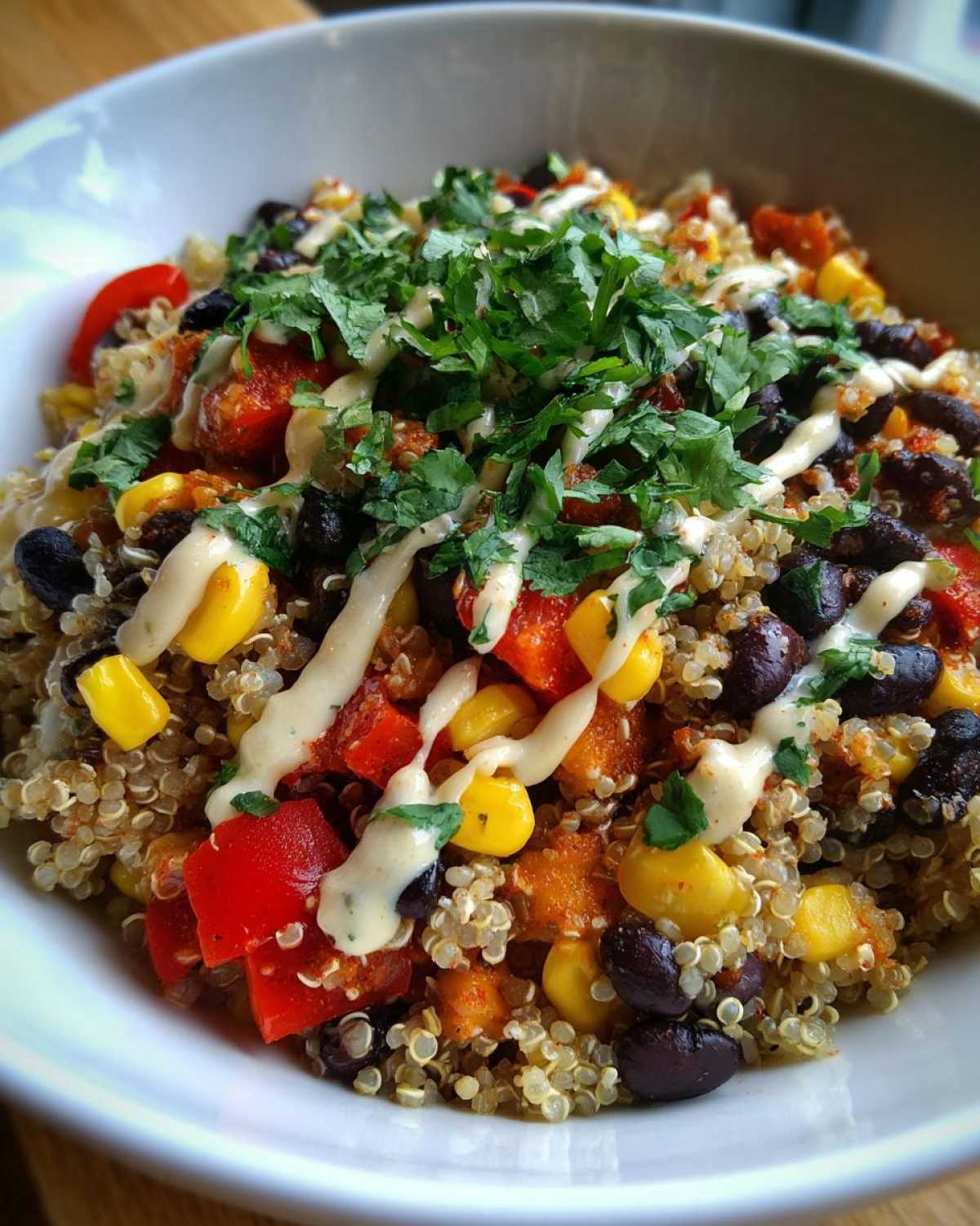 Quinoa Black Bean Burrito Bowl - detail 2