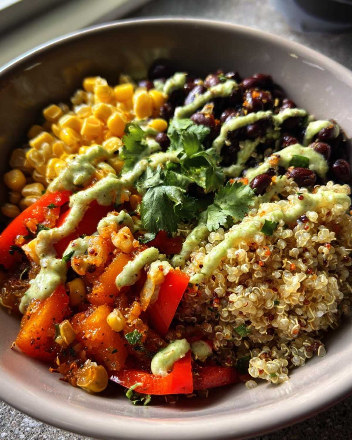 Quinoa Black Bean Burrito Bowl - detail 3