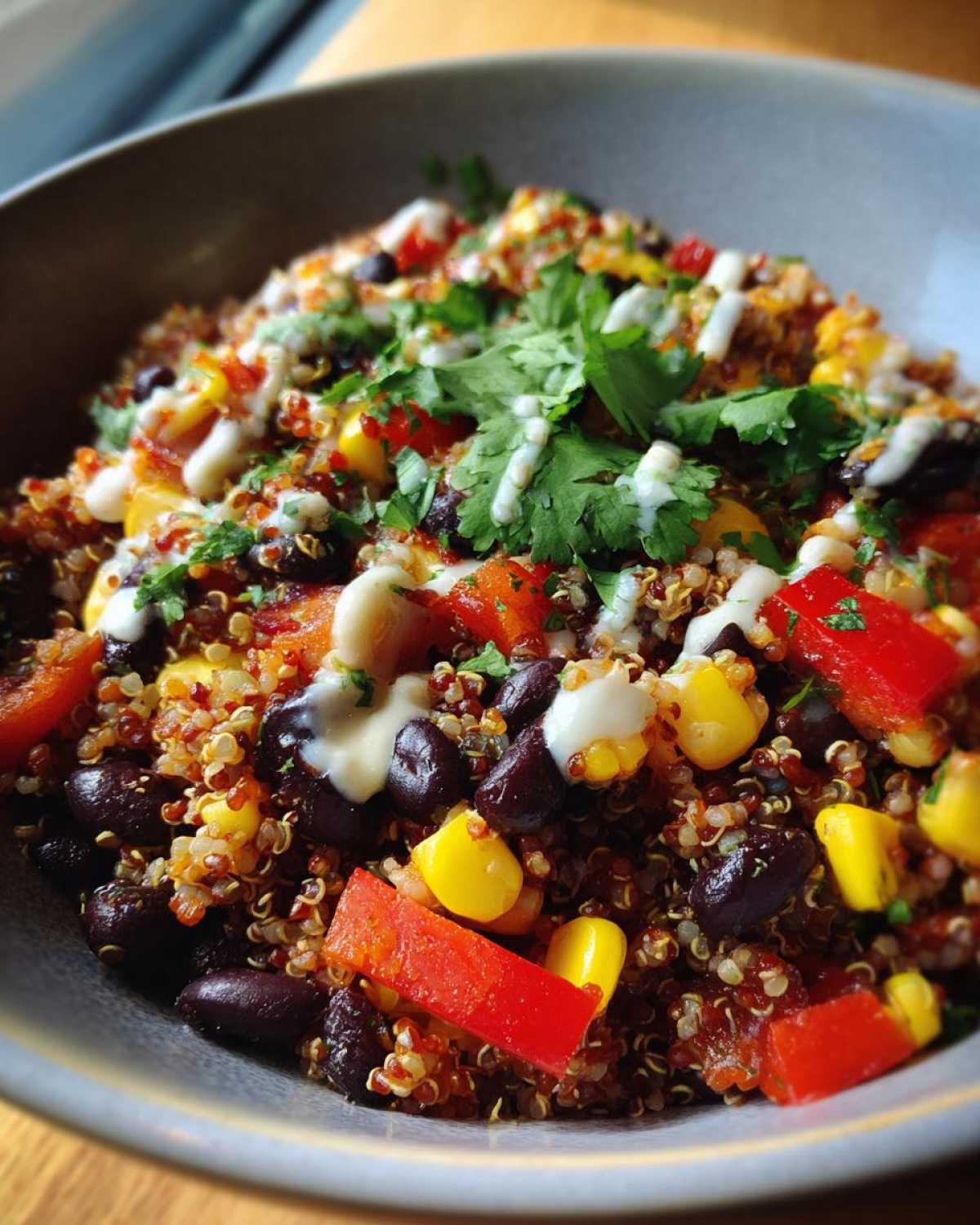 Quinoa Black Bean Burrito Bowl - detail 4