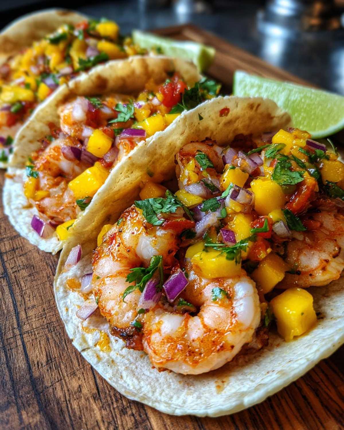 Shrimp Tacos with Mango Salsa - detail 1