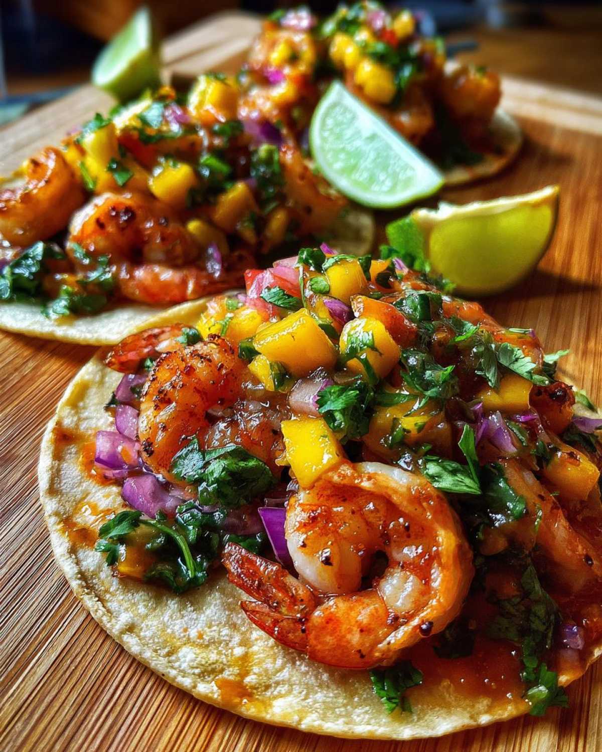 Shrimp Tacos with Mango Salsa - detail 2