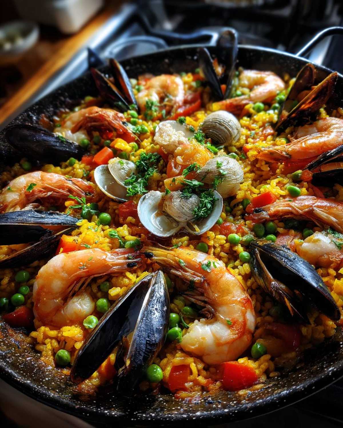Spanish Paella with Seafood - detail 4