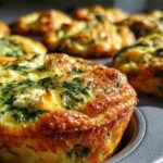 Spinach Feta Egg Muffins