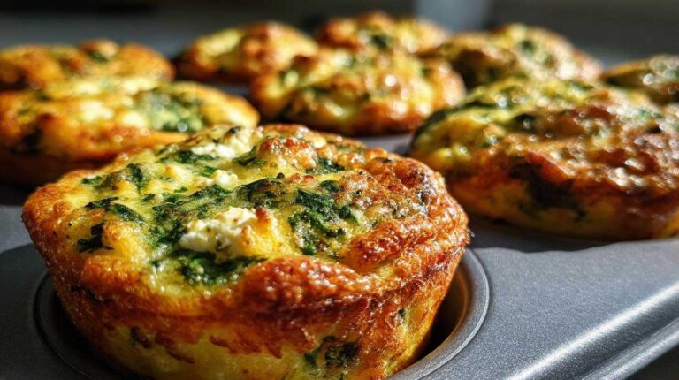 Spinach Feta Egg Muffins