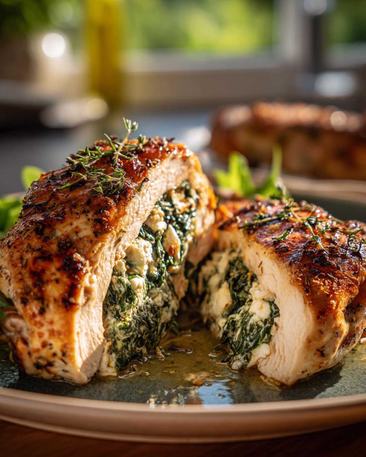 Spinach and Feta Stuffed Chicken Breasts - detail 1