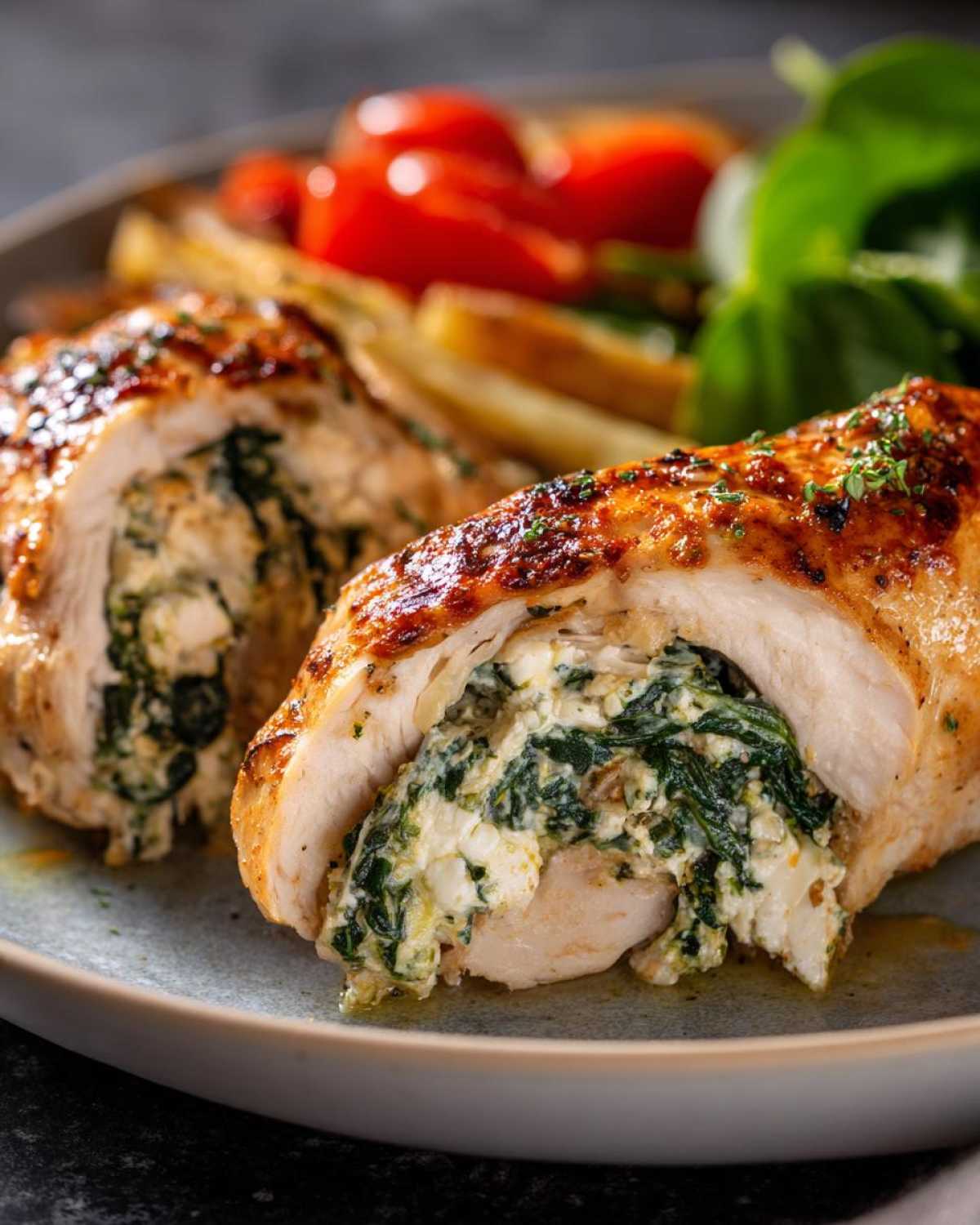 Spinach and Feta Stuffed Chicken Breasts - detail 2
