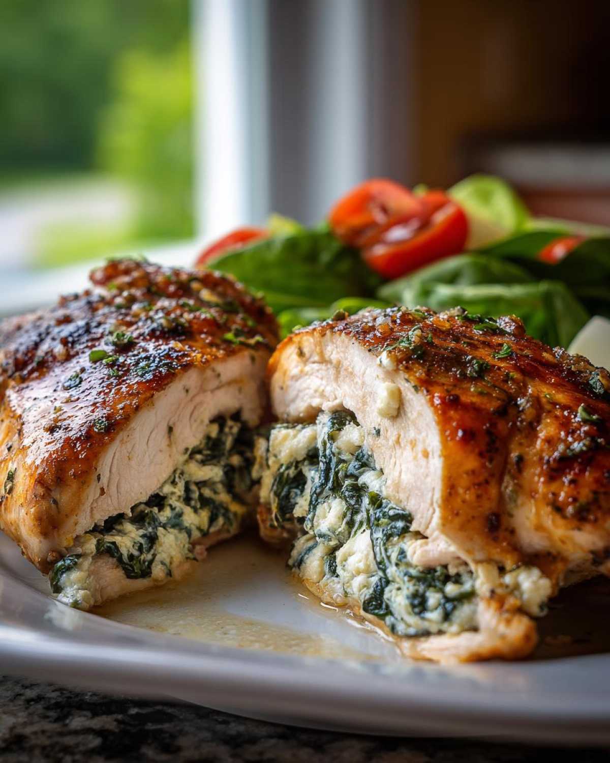 Spinach and Feta Stuffed Chicken Breasts - detail 3