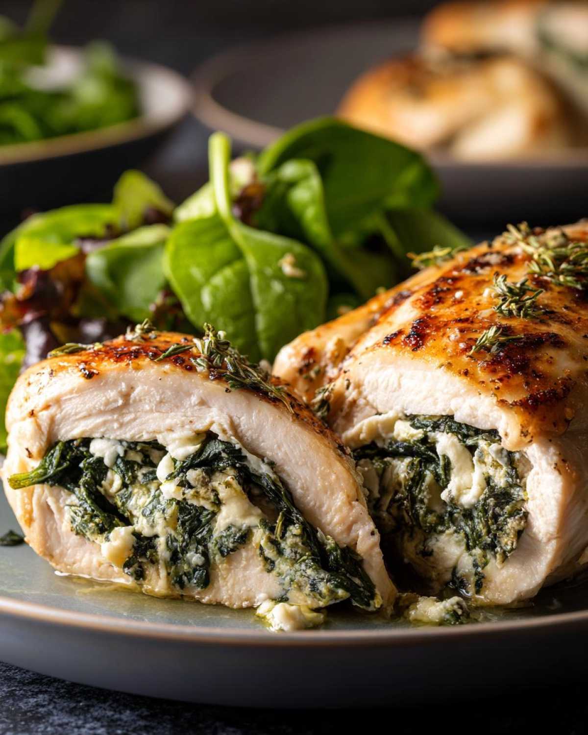 Spinach and Feta Stuffed Chicken Breasts - detail 4