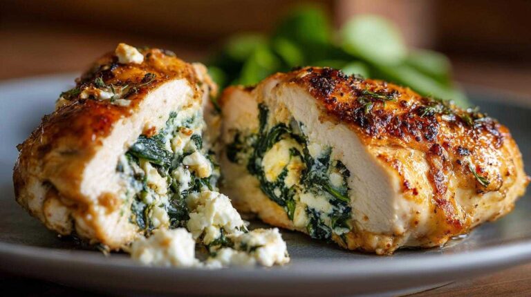 Spinach and Feta Stuffed Chicken Breasts