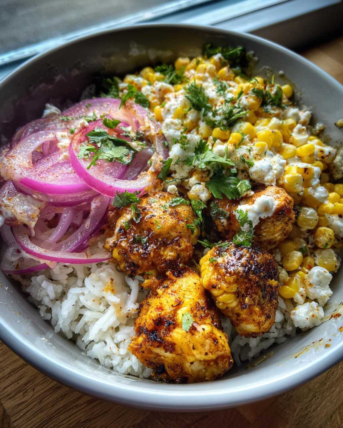 Street Corn Chicken Rice Bowl Recipe - detail 1