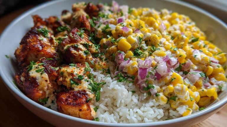 Street Corn Chicken Rice Bowl Recipe