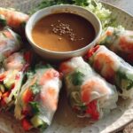 Summer Roll (Fresh Spring Roll) with Peanut Sauce
