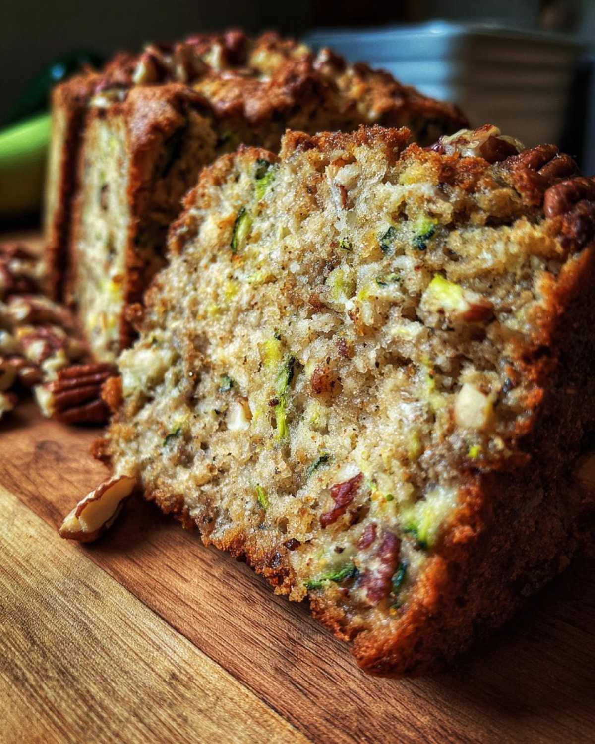 Zucchini Bread with Pecans - detail 3