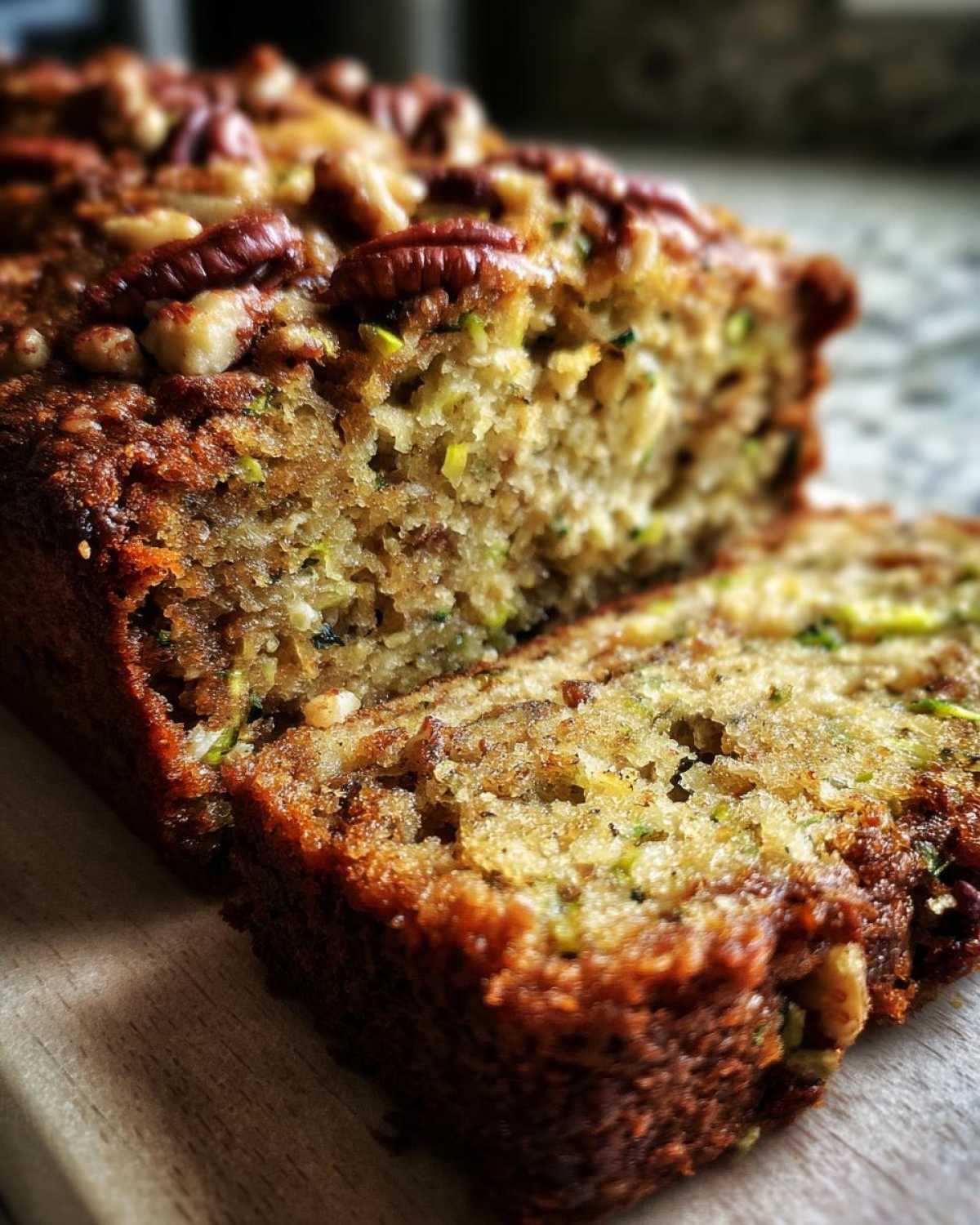 Zucchini Bread with Pecans - detail 4