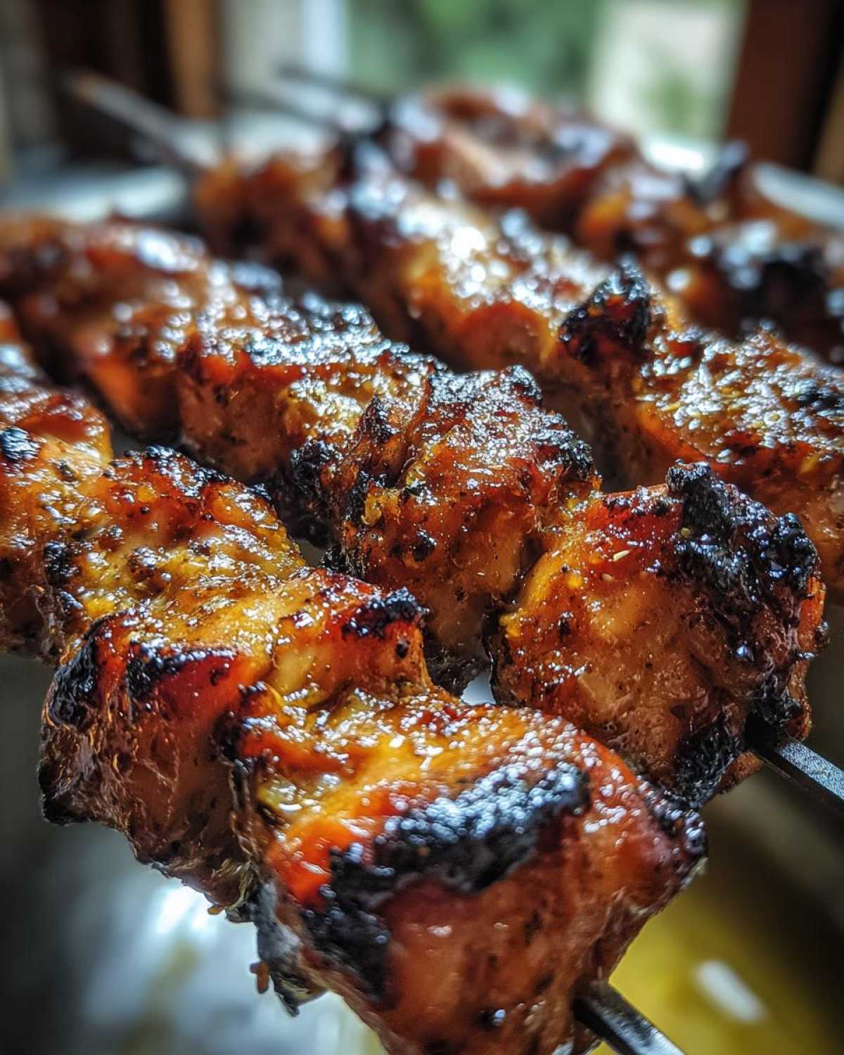Apple Cider BBQ Chicken Skewers (Grill or Oven) - detail 2