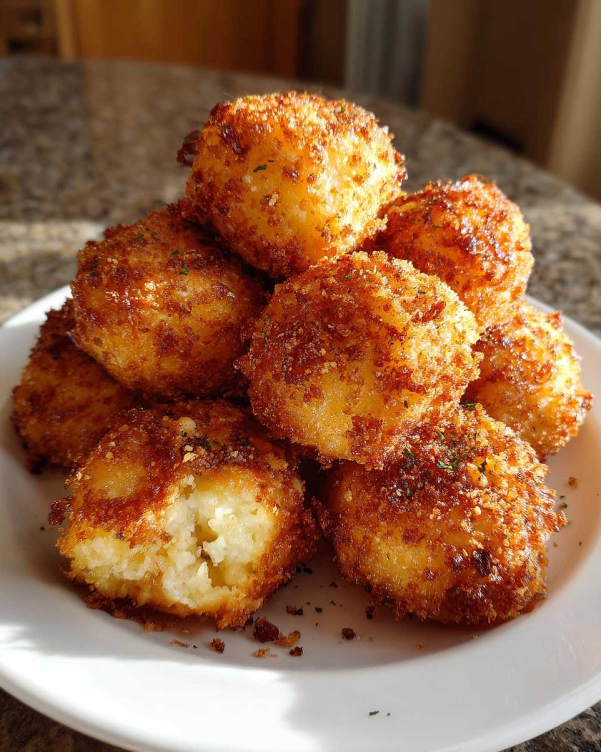 Bacon Cheddar Mashed Potato Puffs (Leftover Makeover) - detail 2