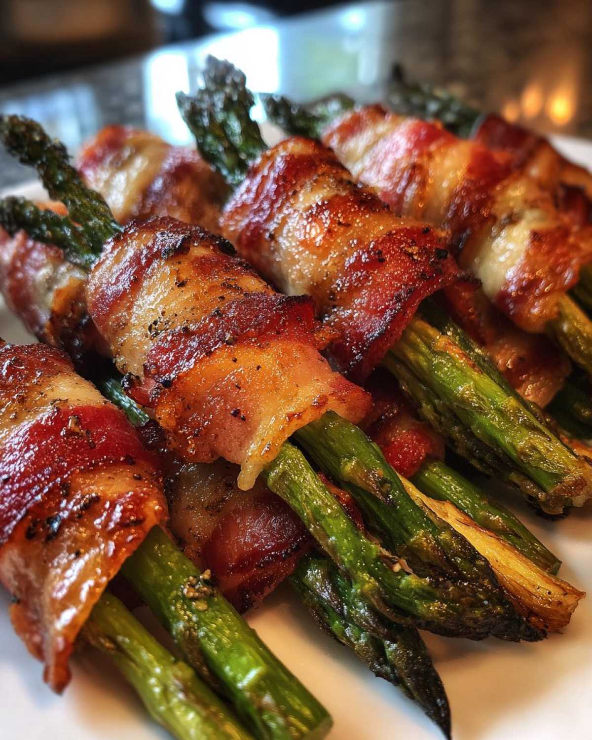 Bacon-Wrapped Asparagus Bundles (Low-Carb Side Dish) - detail 4