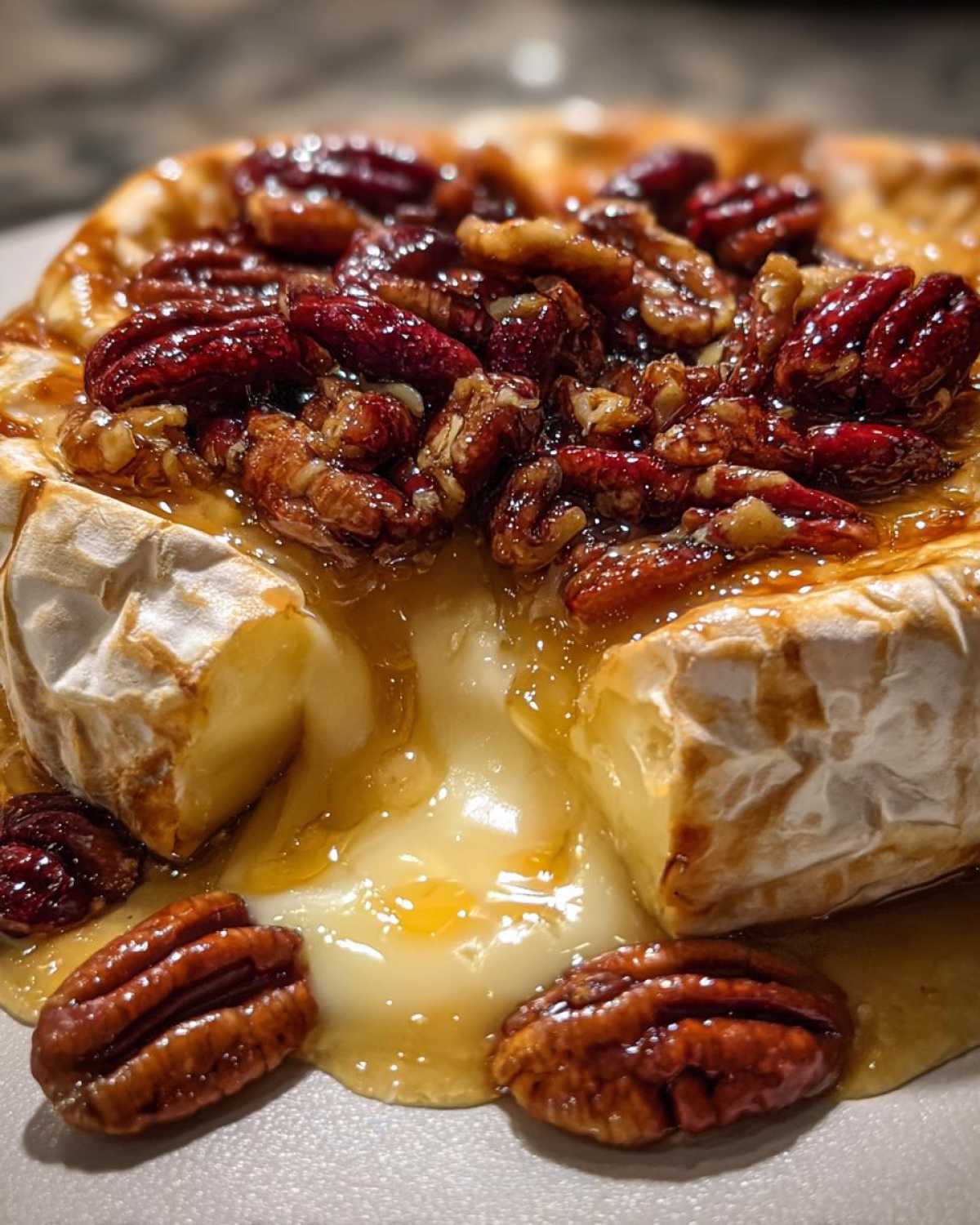 Baked Brie with Honey and Pecans (3-Ingredient Appetizer) - detail 4