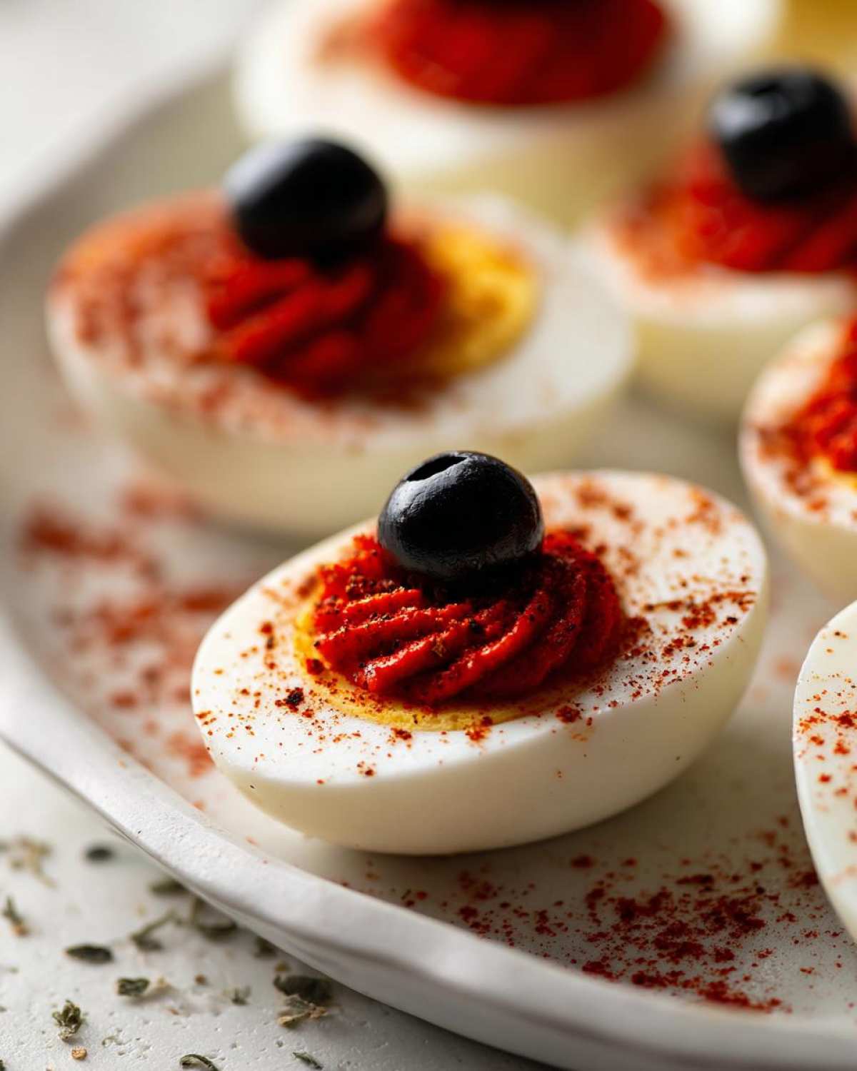 Bloody Mary Deviled Eggs (Halloween Appetizer Twist) - detail 2
