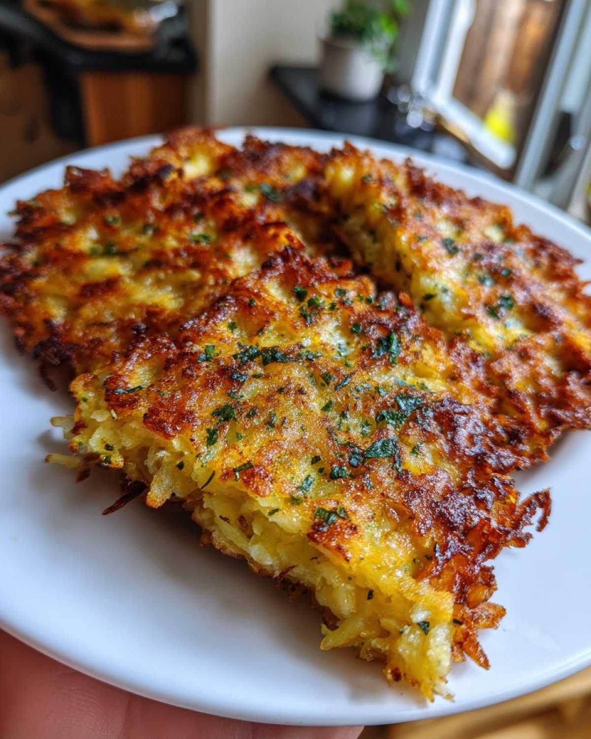 Cauliflower Hash Brown Waffles (Low-Carb Breakfast) - detail 2