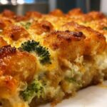 Cheesy Broccoli Tater Tot Casserole (Kid-Friendly Dinner)