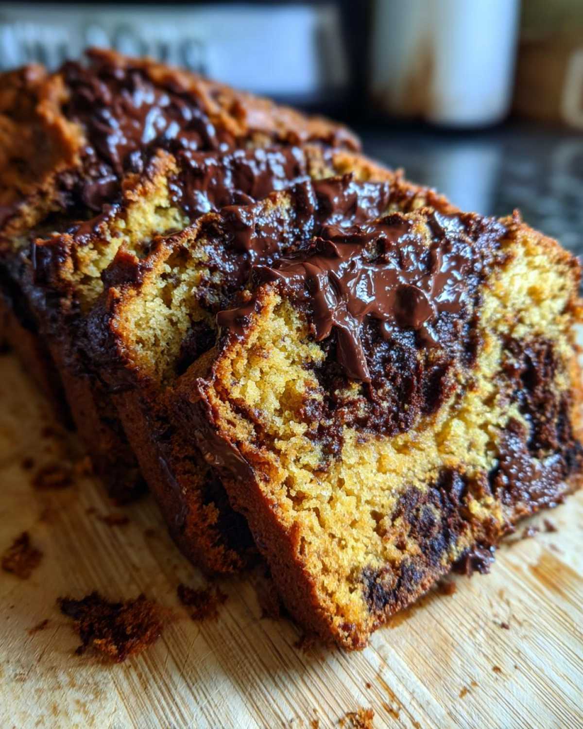 Chocolate Chunk Pumpkin Bread (Super Moist) - detail 2