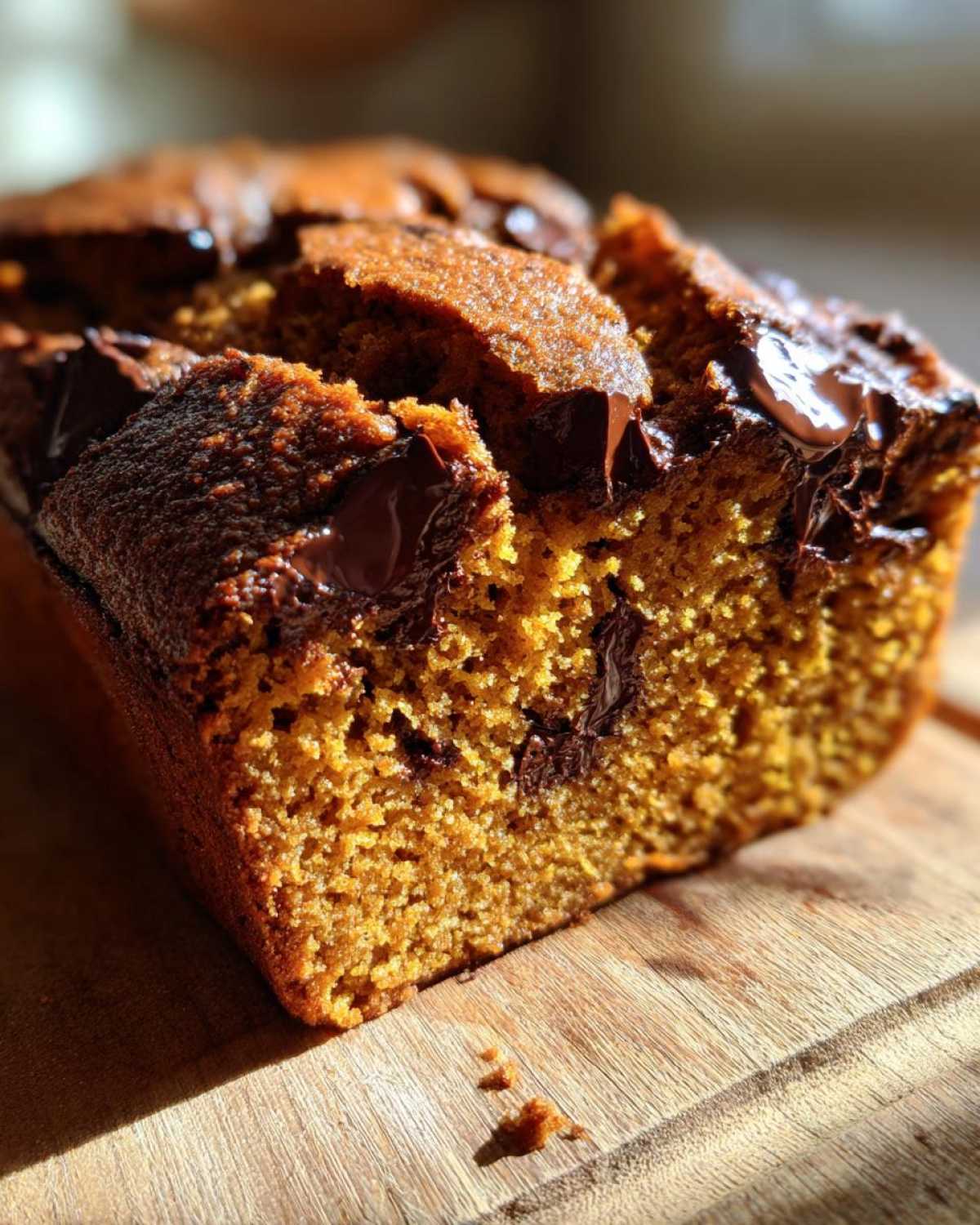 Chocolate Chunk Pumpkin Bread (Super Moist) - detail 3