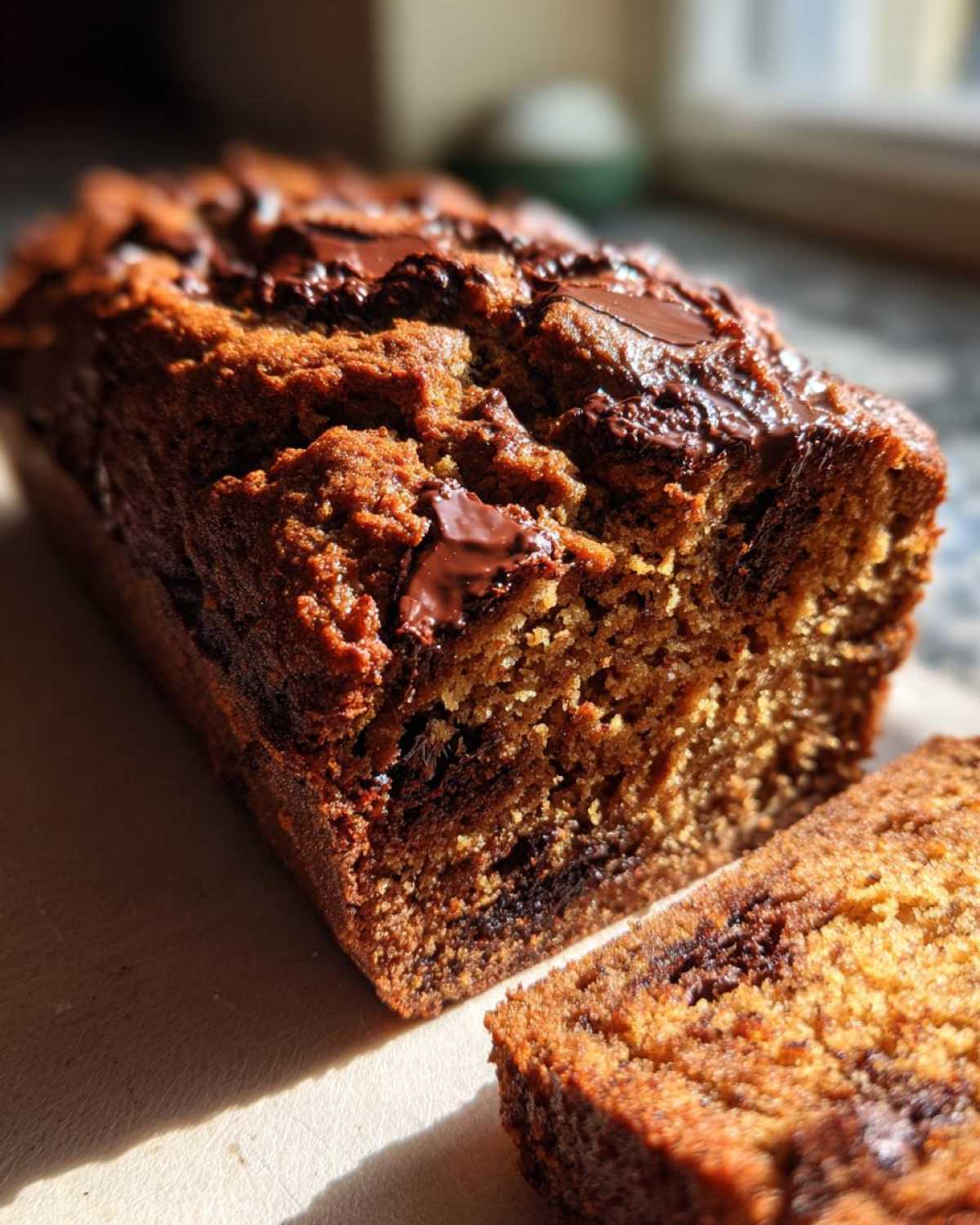 Chocolate Chunk Pumpkin Bread (Super Moist) - detail 4