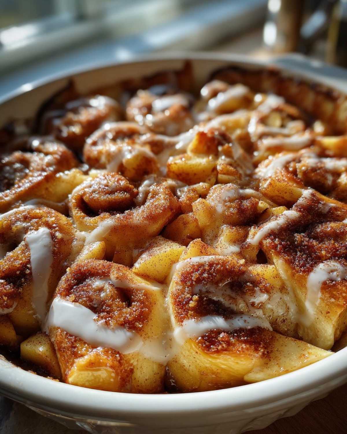 Cinnamon Roll Apple Bake (Pull-Apart Dessert) - detail 2